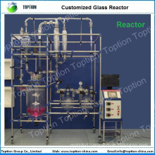 hot Double Layer Glass Reactor 10L-100L (PTFE sealing,connect computer ) for sale